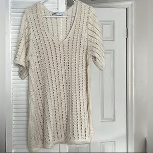 🍓Zara | crochet knit mini dress, like new